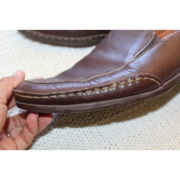 Mephisto Men's Edlef Slip on Brown Leather Shoes Size 10 US Loafer Cool Air - Picture 11 of 11